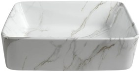 Sapho Sapho, DALMA keramické umývadlo 48x13x38 cm, carrara, MM517