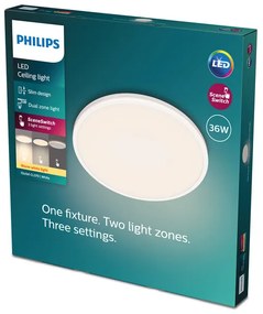 Philips 8719514432062 Stropné svietidlo OZZIET LED 36W, 2700K, 3900lm, IP20, biela
