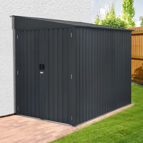 Záhradný domček BestBerg ZS-608A / 4,2 m² / 249 × 170 × 203 cm / antracit