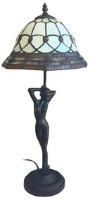 Nočná lampa Tiffany CARAMEL Nude Ø25*46