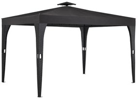 Altánok Pavilón LUXUS XXL polyratan> 3x4m antracit