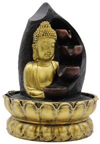 Stolová Fontánka - Zlatý Budha & Tečúce Misky - 30 cm