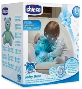 Chicco - Projektor s melódiou BABY BEAR 3xAAA modrá