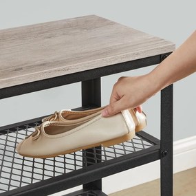 Botník E1078 GREY, šedá, 2 poschodia