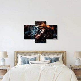 Obraz ležiaceho tigra (90x60 cm)