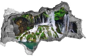 Nálepka fototapeta 3D Vodopád v horách nd-b-85137892