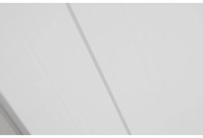 Biela šatníková skriňa z borovicového dreva 111x202 cm Ties – WOOOD