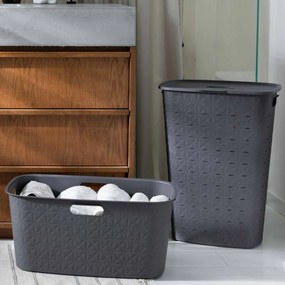 Curver Kôš na špinavú bielizeň Softex 56 l, tmavosivá