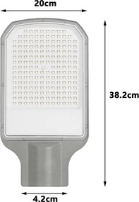 BRILAGI - LED vonkajšia pouličná lampa URBANLIGHT LED/100W/230V sivá IP65