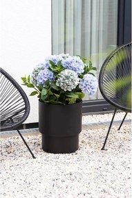 Kvetináč ESCADA, sklolaminát, výška 40 cm, čierna