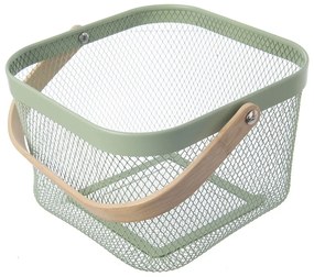 Drôtený kovový košík 24,5x24,5x30 cm Greenish – Orion