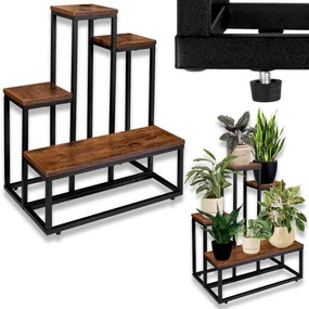 Stojan na kvety ANTIRES RUSTIC čierny