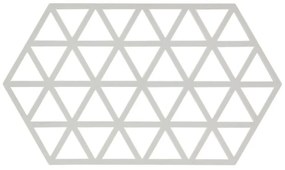 Svetlosivá silikónová podložka pod horúce nádoby Zone Triangles
