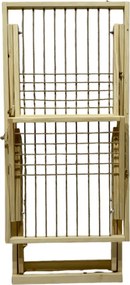 Drevený sušiak na bielizeň skladací – voľne stojací, veľký, svetlý