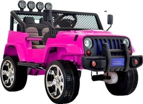 LEAN CARS Elektrické autíčko Jeep S2388 ružové 4x45W