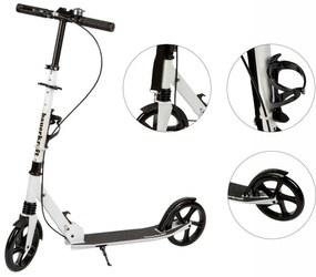 Skladacia hliníková kolobežka 95-105 cm - viac farieb biela