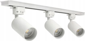 LED koľajnica 1m + 3x GU10 bodové žiarovky - sada