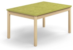 Stôl DECIBEL, 1200x800x590 mm, akustické linoleum - zelená