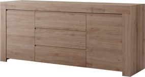 XXXLutz ŠIROKÁ KOMODA, farba duba, 184/81/42 cm MID.YOU - Komody - 001844004302