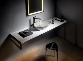 Sapho Sapho, DALMA keramické umývadlo 68x16,5x44 cm, carrara, MM317