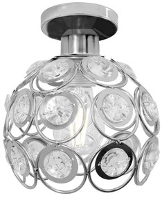 Stropné svietidlo TooLight Loft Crystal II strieborné