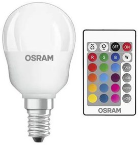 Žiarovka LED OSRAM E14 RGB P45 4,2W s diaľkovým ovládaním