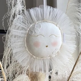 Závesná dekorácia slnka vanilka 35x35x5cm