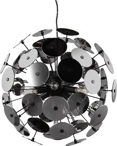 Matne čierne závesné svietidlo Discalgo – Trio