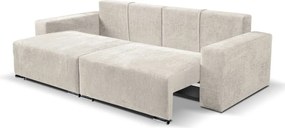 Rozkladacia pohovka Anafi, svetlo - krémová látka