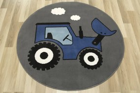 Detský koberec Luna Kids 534457/94911 Traktor, modrý