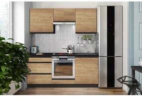 Kuchynská linka MARINA 180 cm dub craft