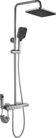 Rea Rob, sprchový set s termostatickou batériou a bidetovou spŕškou, oceľová, REA-P6624