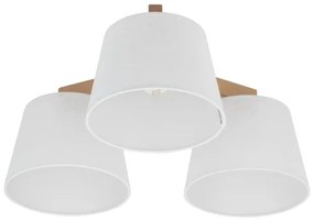 Brilagi - Prisadený luster LATTE SABIA 3xE27/15W/230V borovica/biela