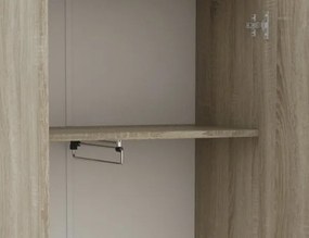 Šatníková skriňa s výsuvnou tyčou Nitro, dub Sonoma