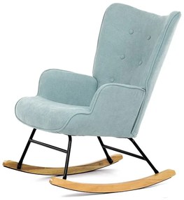 Autronic BONTEC Hojdacie kreslo, modrá, látka, AK-371 BLUE2 Farba: Hnedá