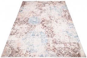 Trendový koberec v hnedých odtieňoch s jemným vzorom Šírka: 80 cm | Dĺžka: 150 cm