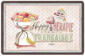 Sada 6ks Podložka na stôl - prestieranie "Happy thérapie Macarons" 43x28cm, pvc