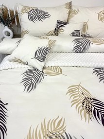 INTERMEDIC SK Natural – elegantné bavlnené obliečky s listovým vzorom 140x200/70x90 cm