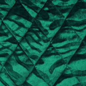 Dekorstudio Zamatový prehoz na posteľ KRISTIN3 v zelenej farbe Rozmer prehozu (šírka x dĺžka): 220x240cm
