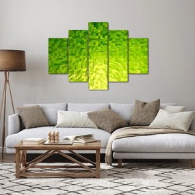 Obraz žltozelených kostičiek (150x105 cm)