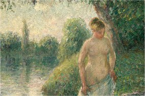 Obraz - Camille Pissarro, The Bather, reprodukcia (90x60 cm)