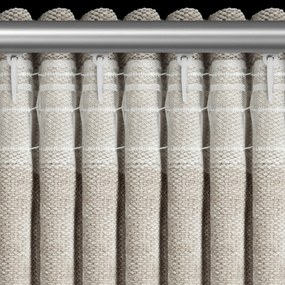 EUROFIRANY ZATEMŇOVACÍ ZÁVES NA PÁSKE NESKA 140X270 CM SVETLOBÉŽOVÁ