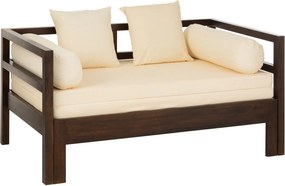 Hnedá rozkladacia pohovka Conie z mangového dreva - 163*98*80 cm