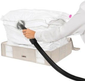 Úložný box s puzdrom Compactor Life, 145 l, béžová