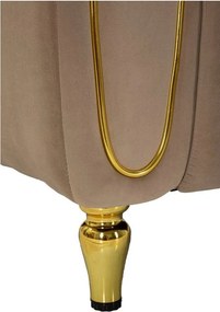 Taupe zamatové kreslo Alma – Mauro Ferretti