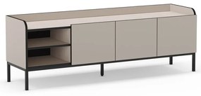 Krémový TV stolík 160x55x42 cm Adara – Marckeric