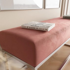 ČALÚNENÝ TABURET / LAVICA CLAUDIO + STRIEBORNÝ PODSTAVEC JASMINE 72