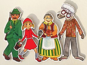 MARIONETINO – Červená Čiapočka – bábky 4 ks
