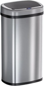 Senzorový odpadkový kôš DEUS, 58 litrov, strieborná Jurhan