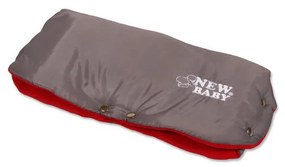 Rukávnik na kočík Classic Fleece grey/red